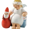 WENDT & KÜHN Margeritenengel mit Weihnachtsmann, sitzend Online