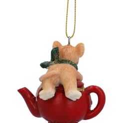 Maus auf Kaffeekanne, Kunstharz-Baumbehang Sale