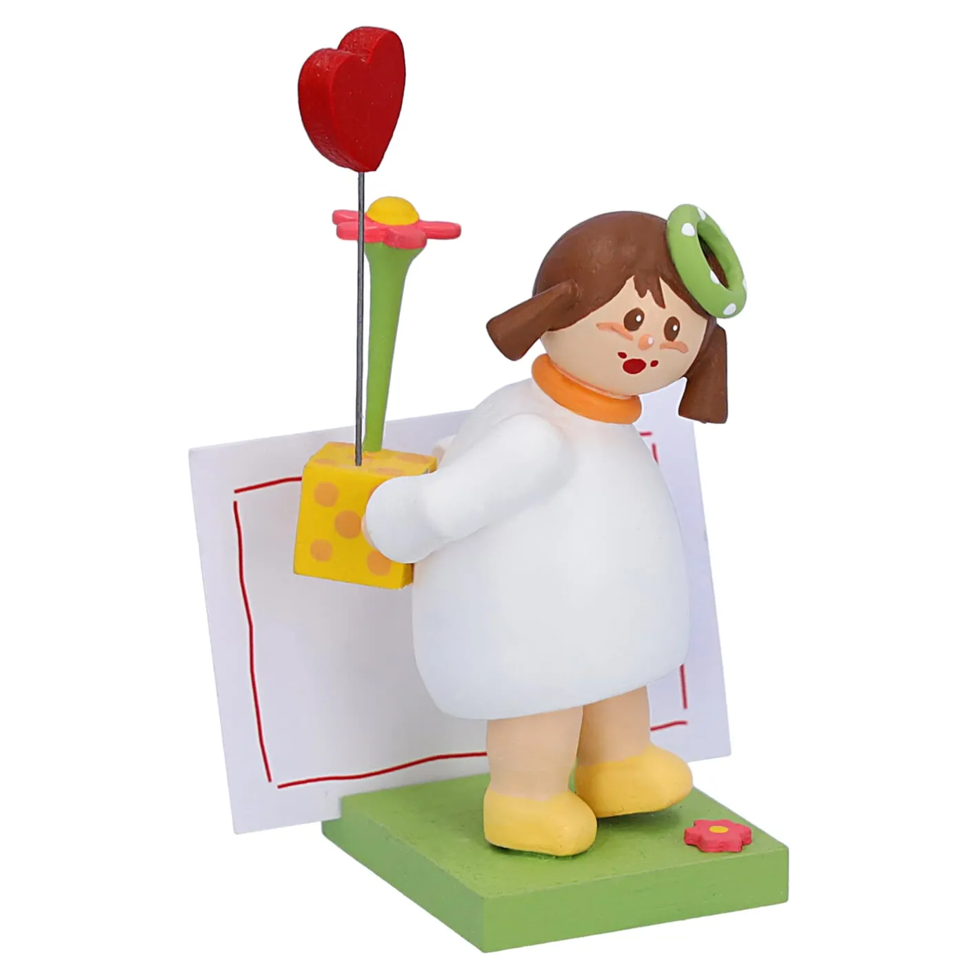 Käthes Original Mädchen mit Herz und Blume "Für Dich" Clearance