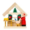 Nikolaus in der Spielzeugwerkstatt, Holz-Baumbehang Online