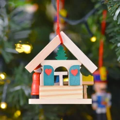 Nikolaus in der Spielzeugwerkstatt, Holz-Baumbehang Online