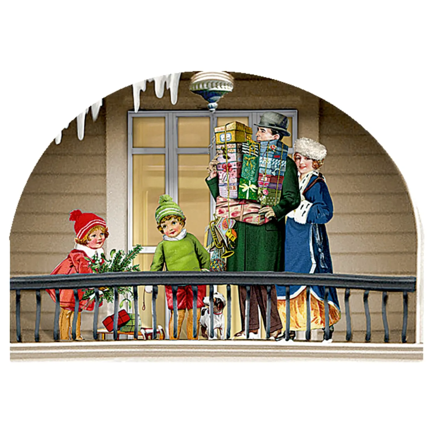 Nostalgie Adventskalender "Weihnachtslädchen-Leporello" Clearance