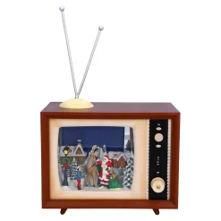 Nostalgiefernseher "Weihnachtsbescherung", Spieldose