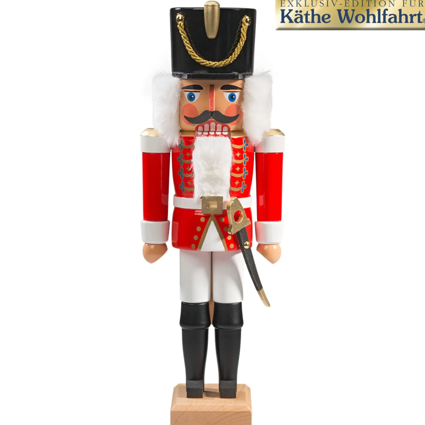 HODREWA Nussknacker "Husar" rot, 37,5 cm New