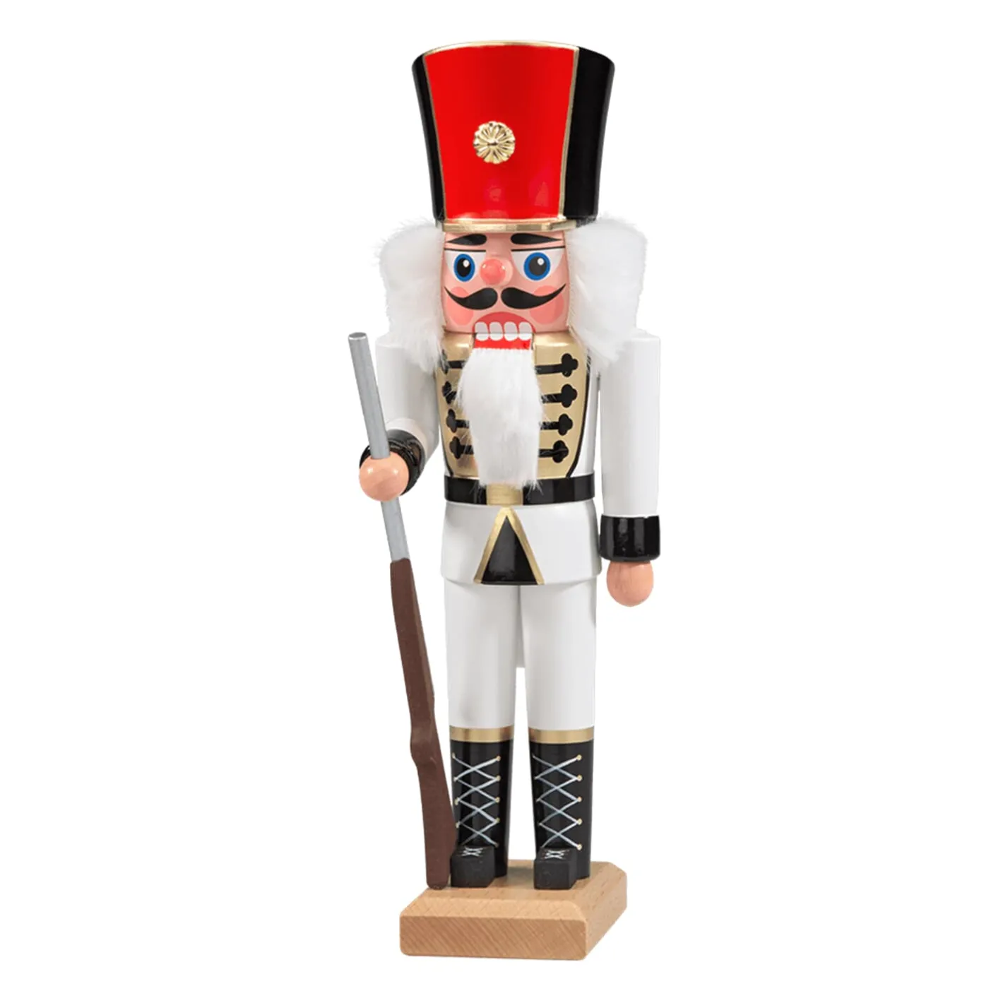 HODREWA Nussknacker "Husar", weiß, 29 cm Discount