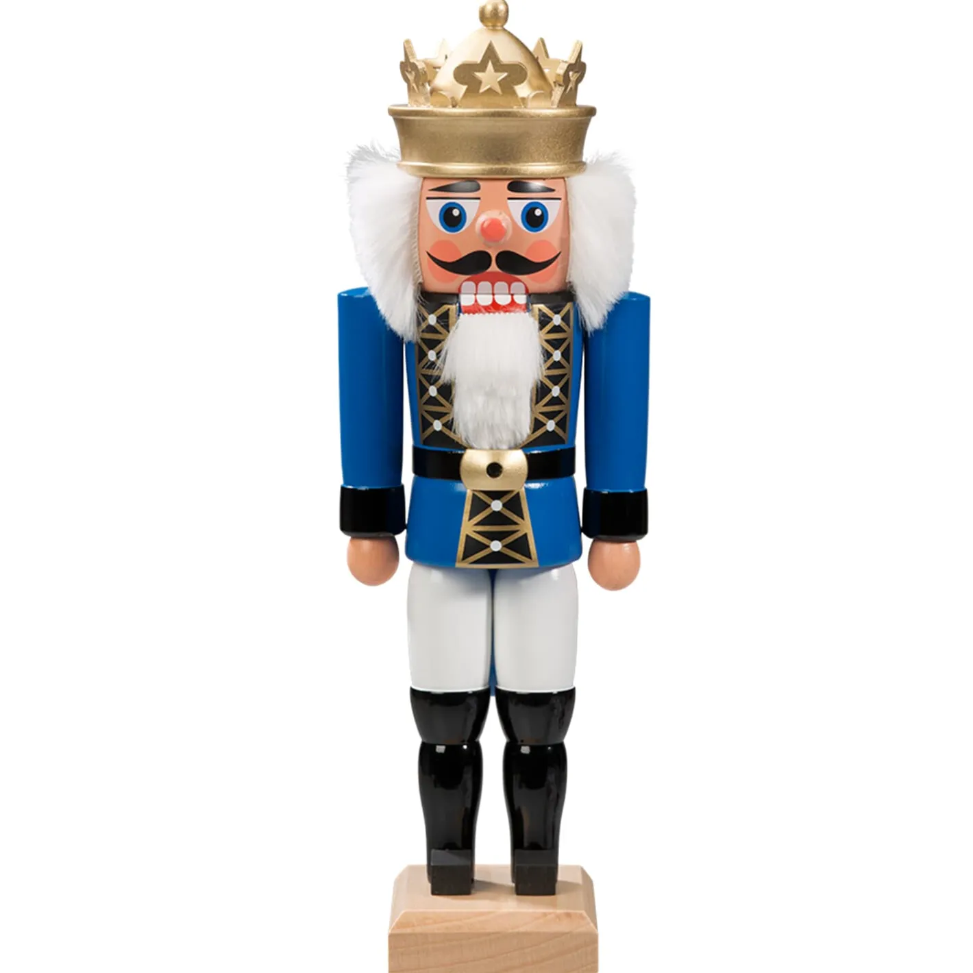 HODREWA Nussknacker "König", blau, 27 cm