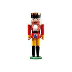 HODREWA Nussknacker "König", rot, 24 cm Hot