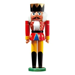 HODREWA Nussknacker "König", rot, 30 cm New