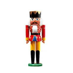 HODREWA Nussknacker "König", rot, 20 cm Hot
