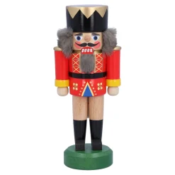 HODREWA Nussknacker "König", rot, 16,5 cm Hot
