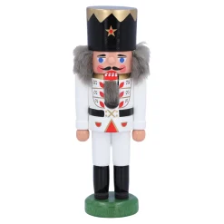 HODREWA Nussknacker "König", weiß, 13,5 cm New