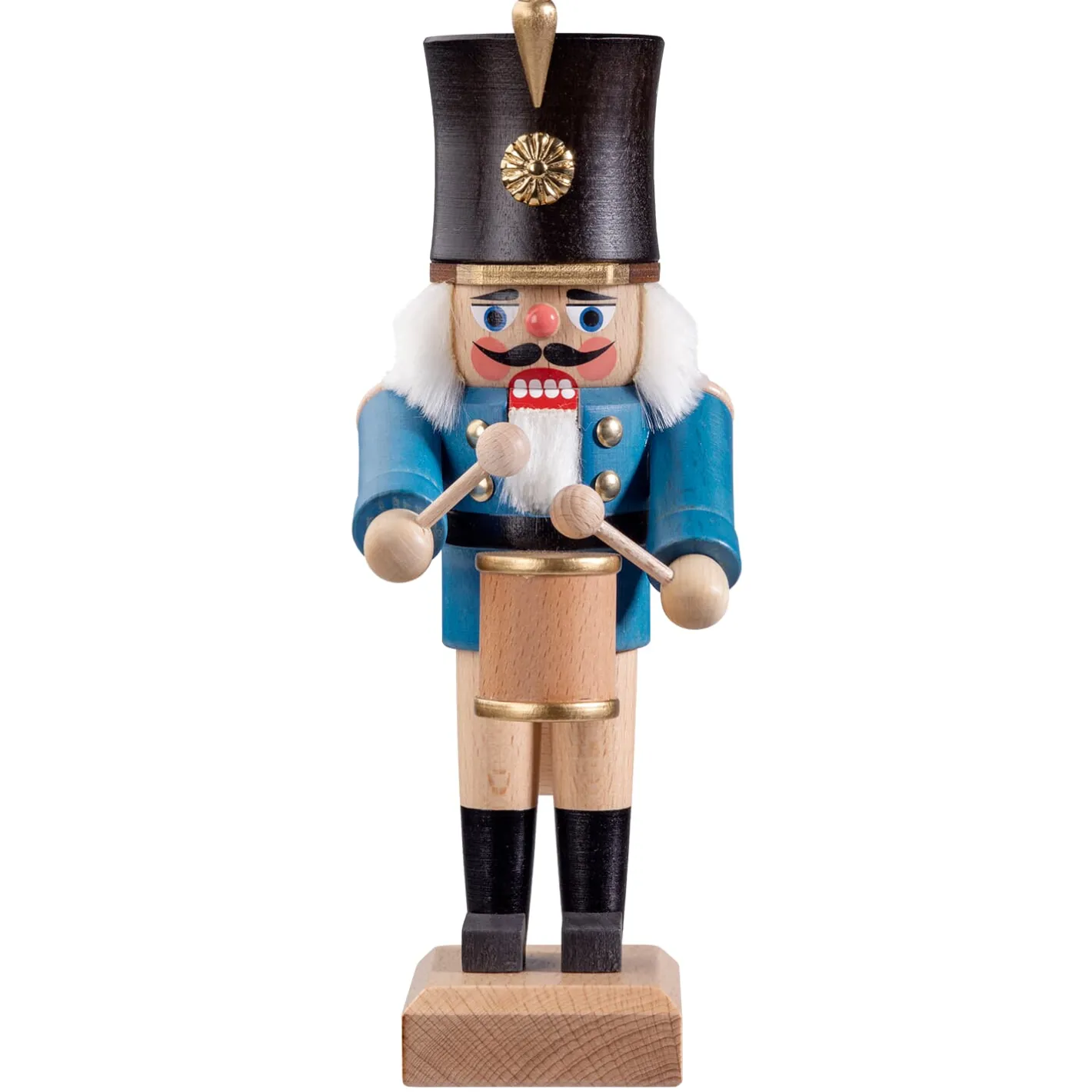 HODREWA Nussknacker "Trommler", blau/lasiert, 20,5 cm Clearance