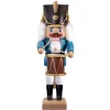 HODREWA Nussknacker "Trommler", blau/lasiert, 30 cm