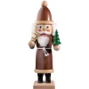 HODREWA Nussknacker "Weihnachtsmann", braun/lasiert, 37 cm Sale