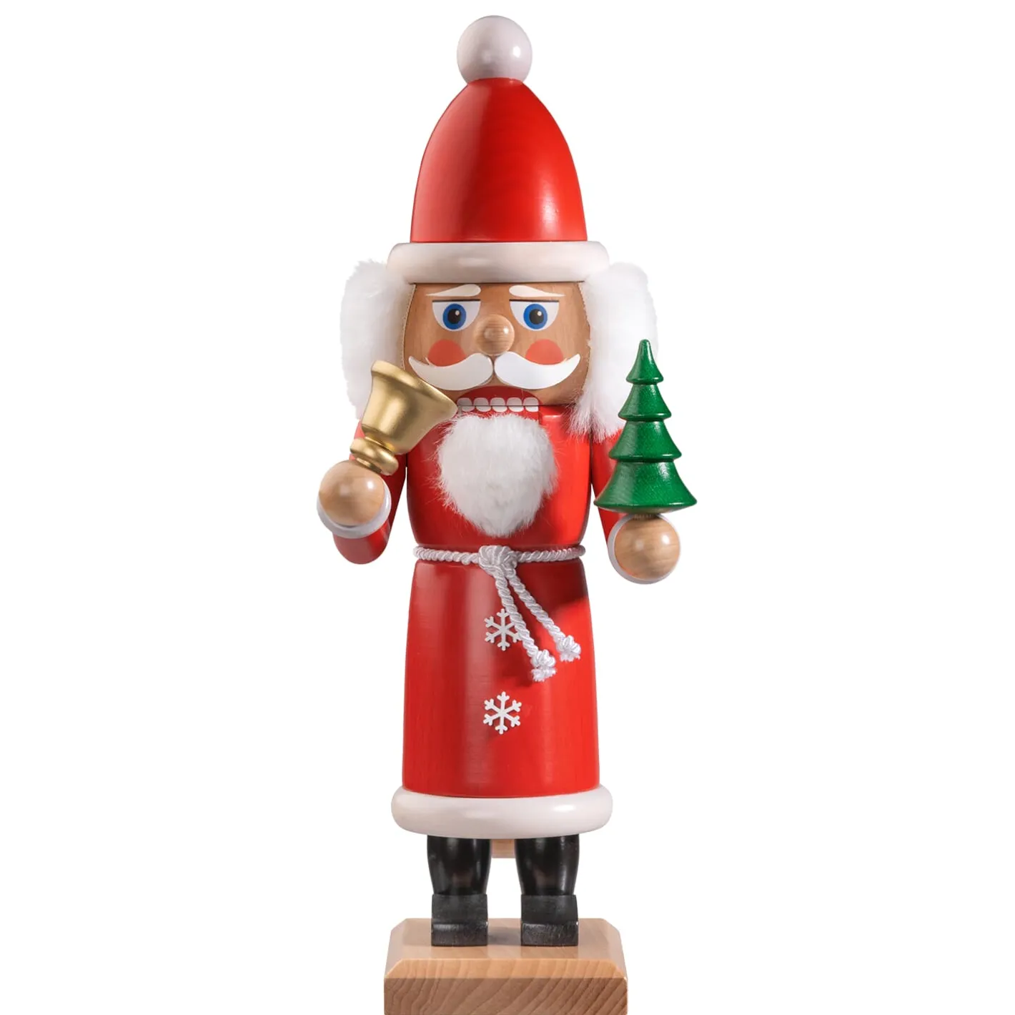 HODREWA Nussknacker "Weihnachtsmann", rot/weiß lasiert, 37 cm Sale
