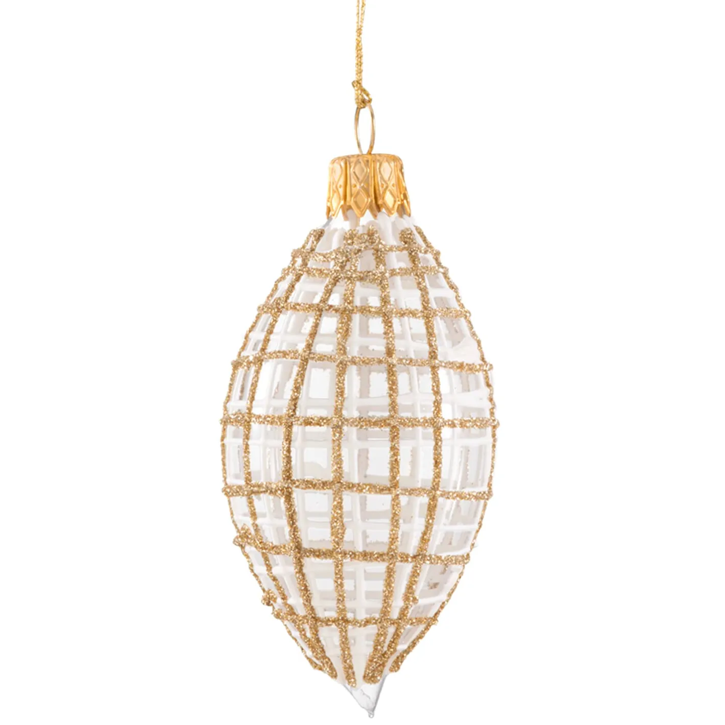 Olive klar mit Glitzer gold/weiß Clearance