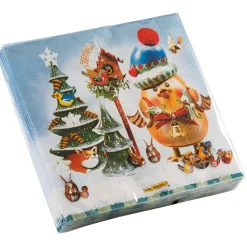 Papierservietten "Wintergezwitscher"