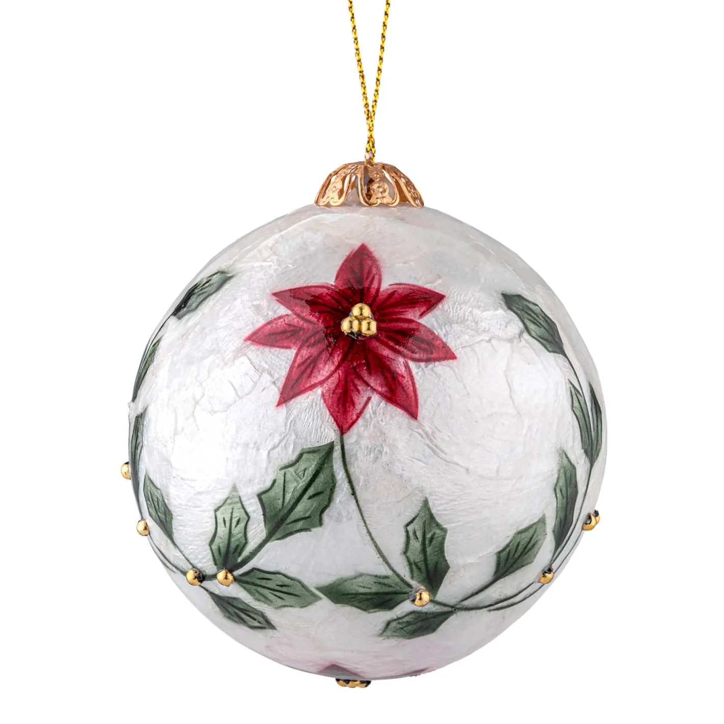Perlmuttkugel Weihnachtsstern, 7,5 cm Online