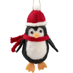 Pinguin aus Filz mit Schal und Mütze Discount