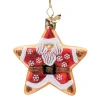 Poesie in Glas Plätzchenstern mit Weihnachtsmann Discount