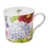 Porzellantasse Blumen und Kolibris Clearance