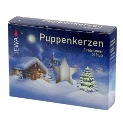 Puppenkerzen für Miniaturen (weiß) Hot