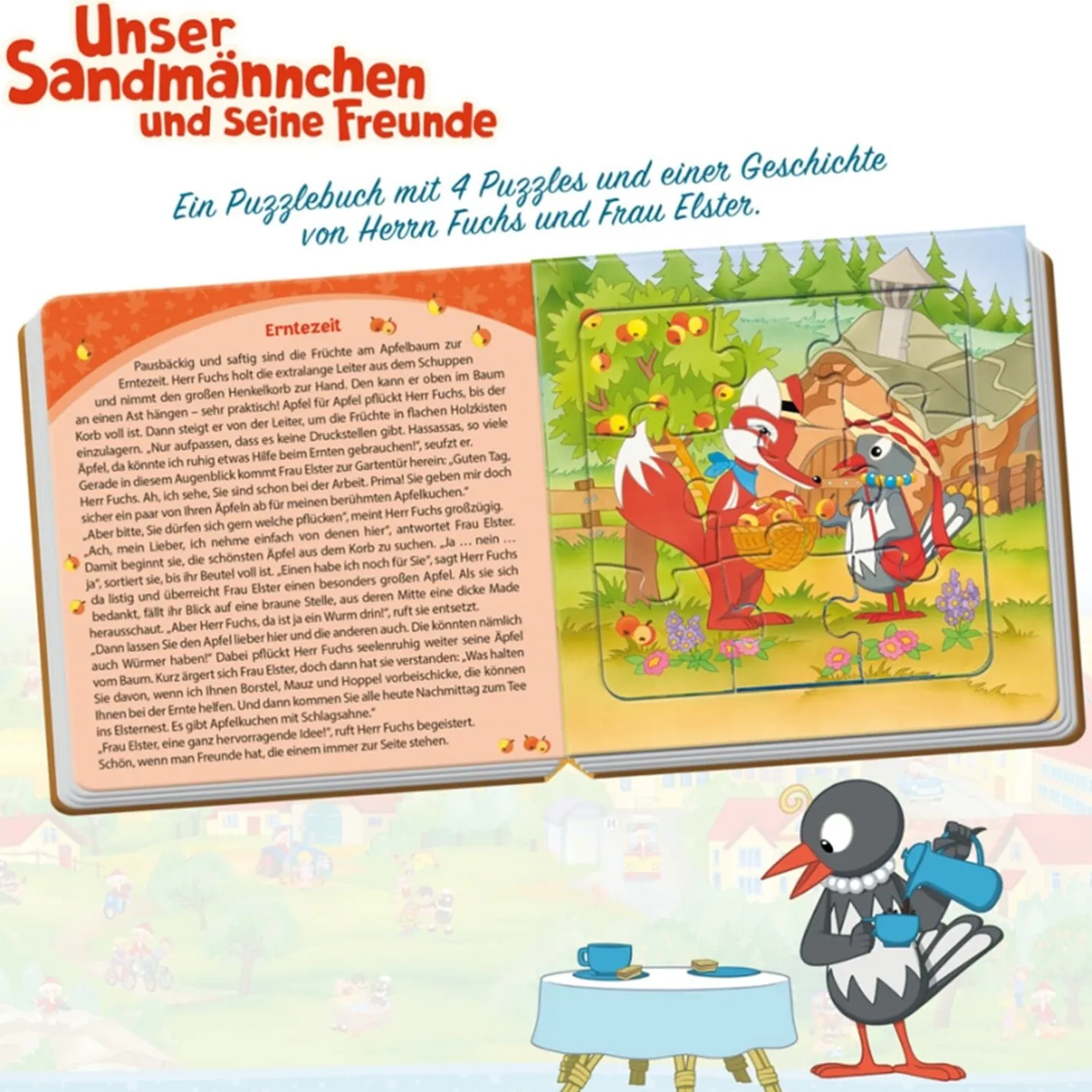 Trötsch Verlag Puzzlebuch "Herr Fuchs und Frau Elster" New