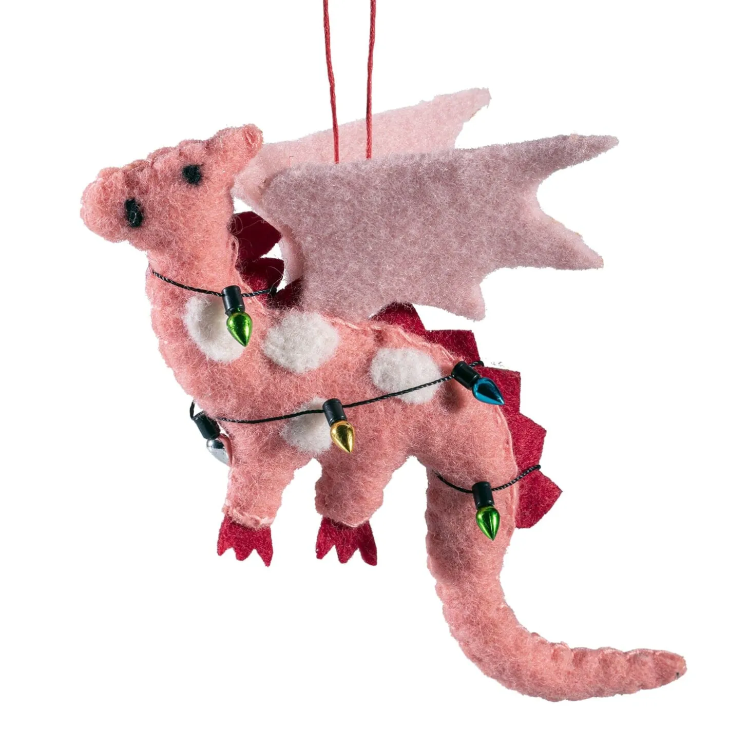 Rosa Drache aus Filz New