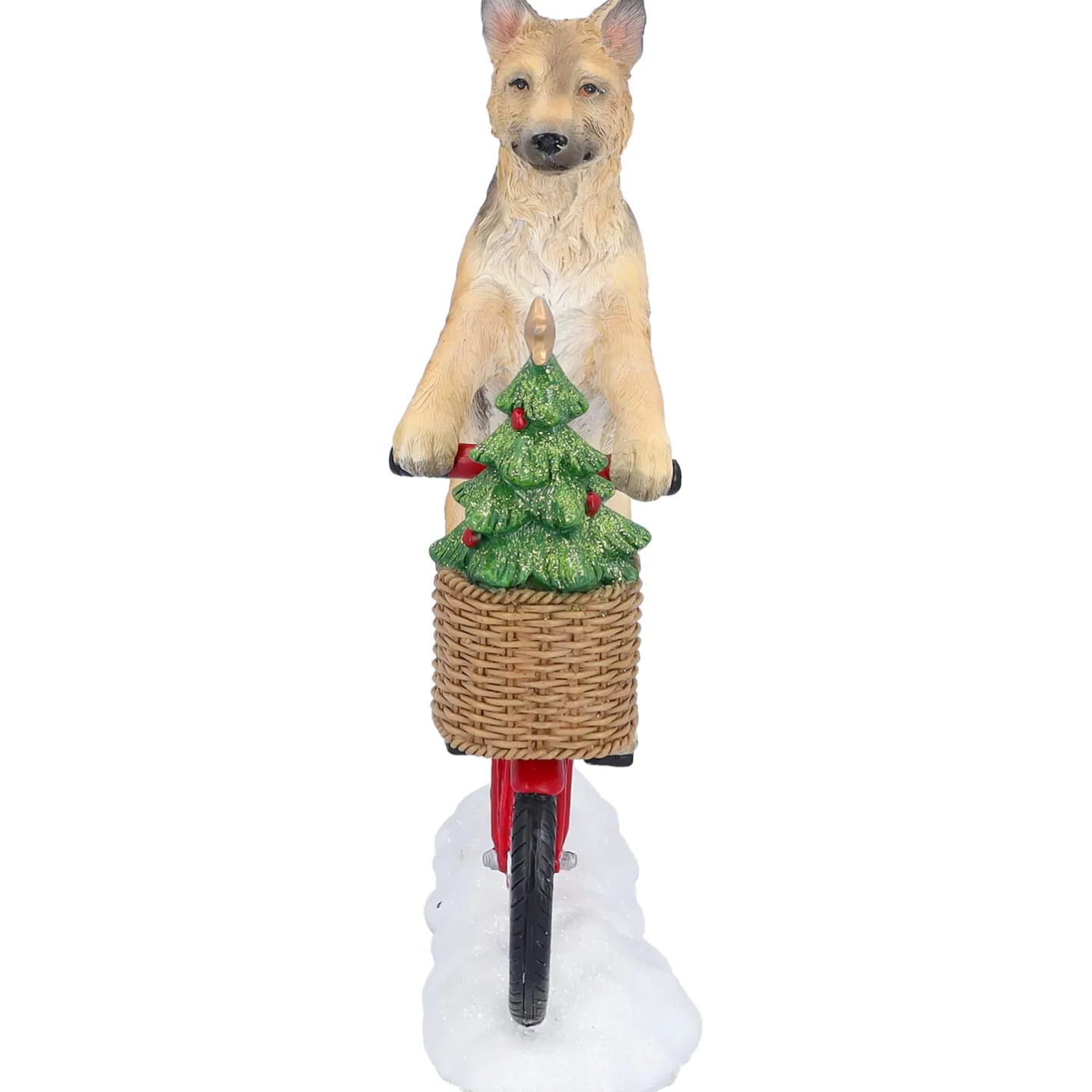 Schäferhund auf Fahrrad New