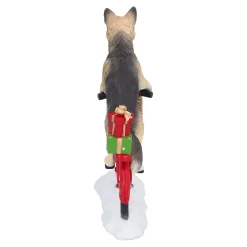Schäferhund auf Fahrrad New