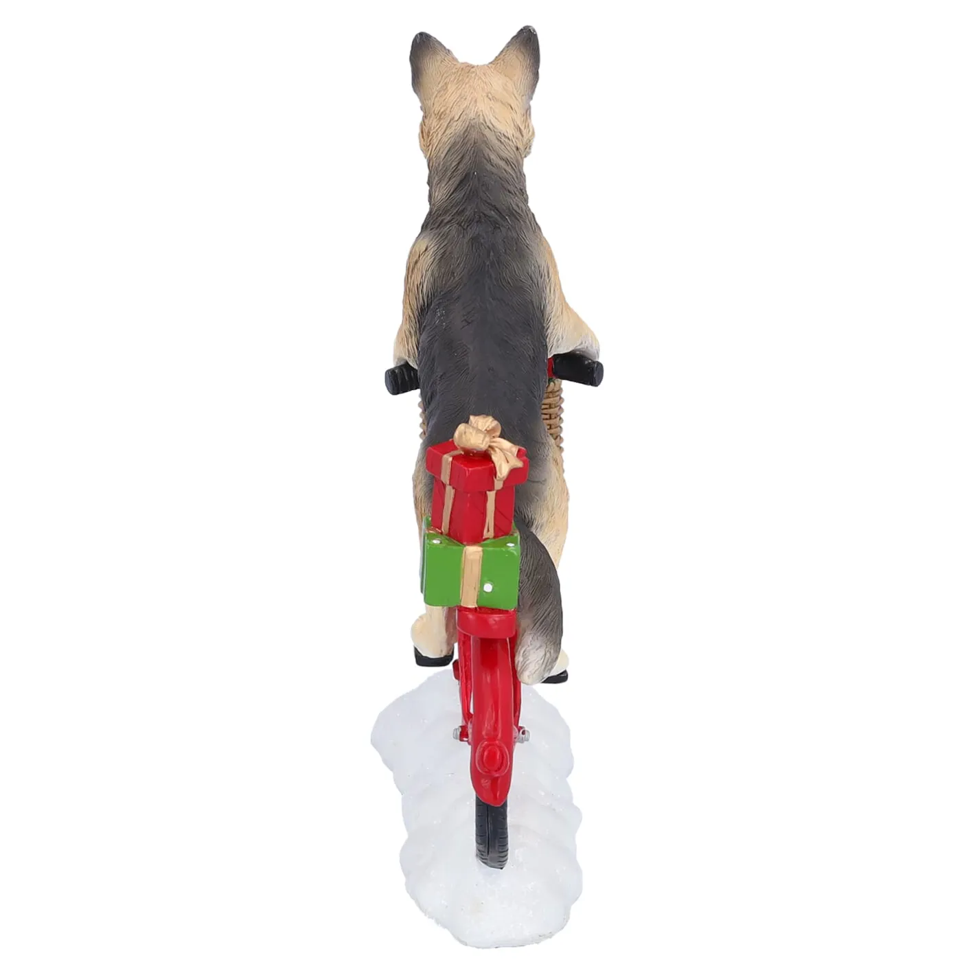 Schäferhund auf Fahrrad New