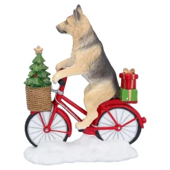 Schäferhund auf Fahrrad New
