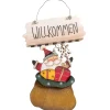 Schild Weihnachtsmann "Willkommen" Clearance