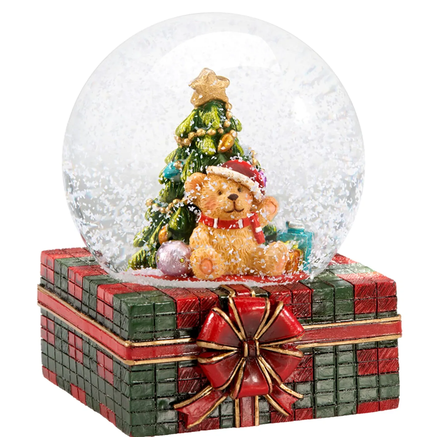 Schneekugel "Teddys Geschenk" Best