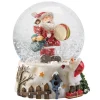 Schneekugel "Trommelnder Weihnachtsmann", groß Outlet