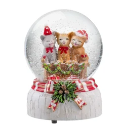 Schneekugel "Weihnachtliches Katzentrio" Best
