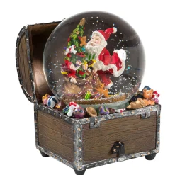 Schneekugel "Weihnachtliche Schatzkiste" Hot