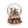 Schneekugel "Weihnachtsmann mit Rentier" Clearance
