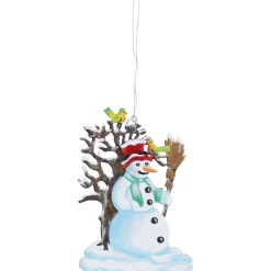 Käthes Original Schneemann am Baum, Zinn-Baumbehang Hot