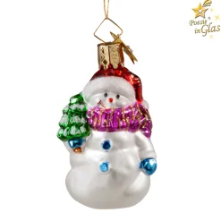 Poesie in Glas Schneemann mit Baum Discount