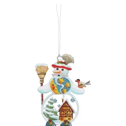 Käthes Original Schneemann mit Bayerhut, Zinn-Baumbehang Sale