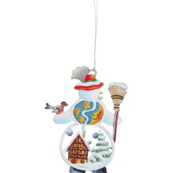 Käthes Original Schneemann mit Bayerhut, Zinn-Baumbehang Sale