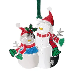 Schneemannpaar, silberfarben Best