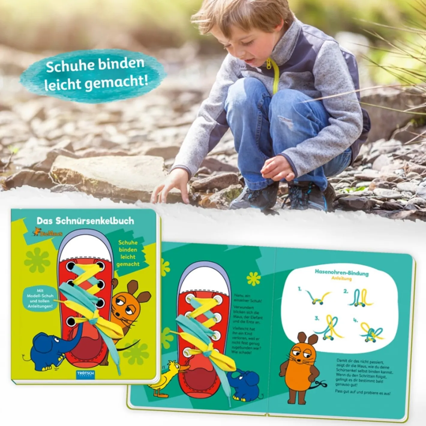 Trötsch Verlag Schnürsenkel-Buch "Die Maus"