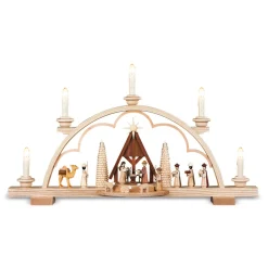 Müller Kleinkunst Schwibbogen, "Christi Geburt", 230V Hot