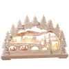 RATAGS Holzdesign Schwibbogen "Heidelberg im Winter", 230 V mit USB A-Anschluss