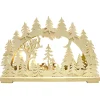 RATAGS Holzdesign Schwibbogen "Rehe in der Abenddämmerung", 115V