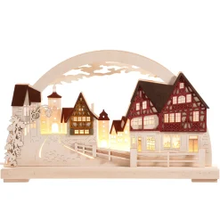 RATAGS Holzdesign Schwibbogen "Rothenburg Plönlein" 230V mit USB A-Anschluss Online