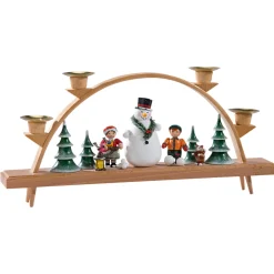 Käthes Original Schwibbogen "Schneemann mit Kinder" Outlet