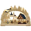 RATAGS Holzdesign Schwibbogen "Weihnacht in Seiffen", 115V mit USB A-Anschluss Sale